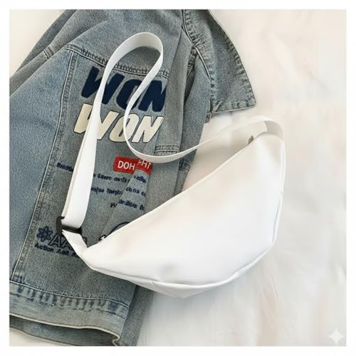 Image of Wildhorn Stylish Unisex Crossbody Waist Bag | Water-Resistant Sling & Chest Bag with Adjustable Strap | Compact Travel & Daily Essentials Bag (White)