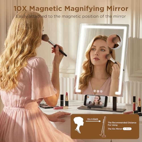 Espejo para maquillaje rectangular con luces FRANO miniatura 7