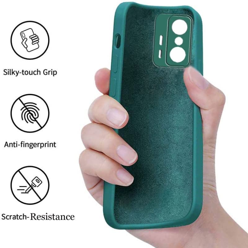Image of A rtistque Back Cover Case for Xiaomi Mi 11T | Mi 11T Pro with Camera Protection | Shockproof TPU | Stylish Protective Design | Slim Fit | Ultra Matte | Xiaomi Mi 11T | Mi 11T Pro Back Cover - Green