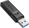 VegGieg USB 3.0 SD and Micro SD Memory Card Reader Black