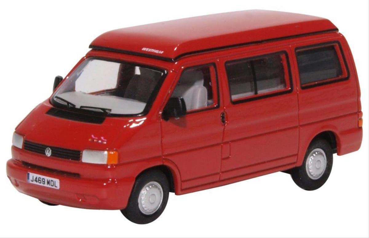 Oxford Diecast 1:76 VW T4 Westfalia Camper Paprika Red Collectable model 76T4001