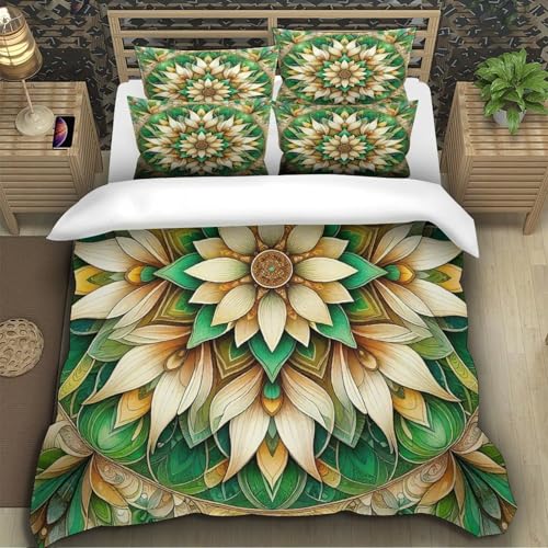 Housse de couette mandala fermeture éclair pour finir avec le linge de lit difficile à enfiler - 6