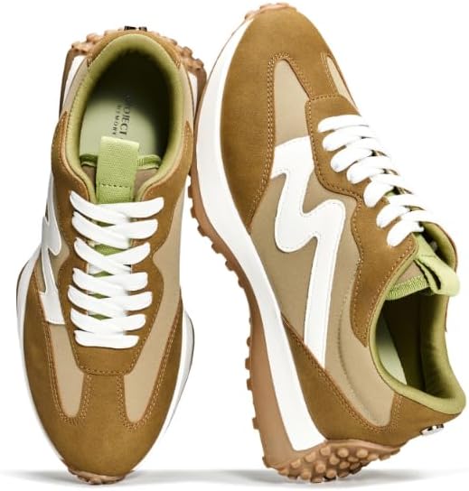 Project Cloud Trendy Fashion Sneakers for Women 2026 - Memory Foam and Non-Slip Comfortable Casual Ladies Shoes for Womens Fashion Sneakers - Lightweight Lace-up Shoes (Lecco)