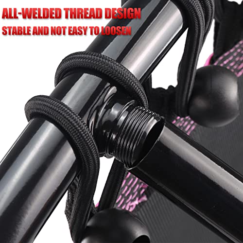 Image of Newan 40 inch-48 inch Silent Mini Trampoline Fitness Trampoline Bungee Rebounder Jumping Cardio Trainer Workout for Adults-Max Limit 330lbs