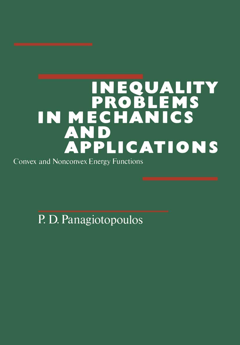 Buy Inequality Problems in Mechanics and Applications: Convex and Nonconvex Energy Functions — BookShops.in
