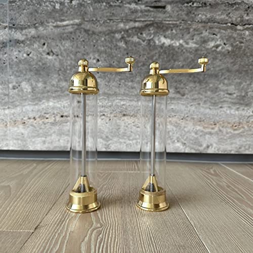 All Splendid Greek Gold Pepper Salt Grinder Greece Pepper Salt Mills With Acrylic-Gold #TOP1
