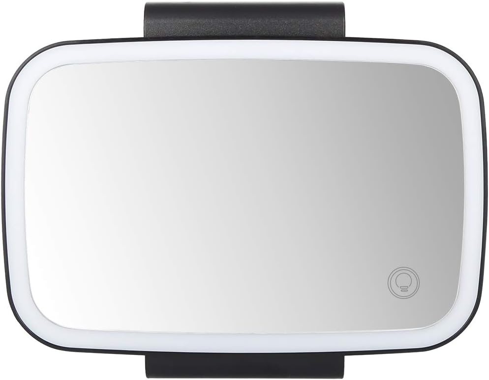 X AUTOHAUX Car Sun Visor Mirror Clip on Makeup Cosmetic