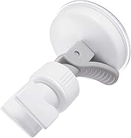 Vista 5 de Zhehao Soporte de cabezal de ducha ajustable, soporte de cabezal de ducha extraíble con ventosa, soporte de succión para montaje en pared sin