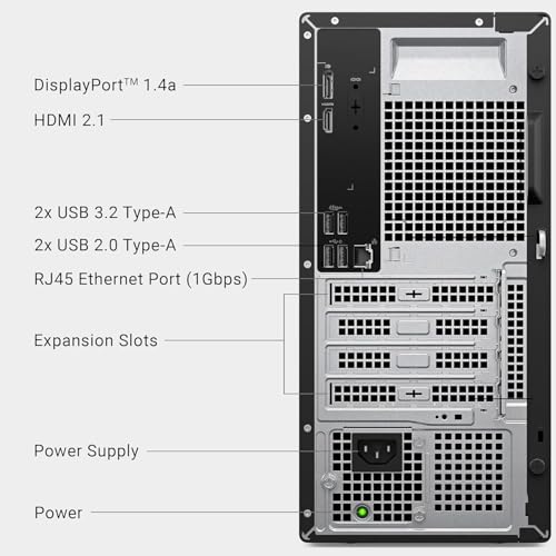 Image of Customized Dell ECT1250 Business Tower Desktop Computer, New OptiPlex Version-Intel Core i9-12900K, 16GB DDR5 512GB SSD, Up to 64GB RAM 4TB SSD, Dual 4K Monitor Support, Wired KB&Mouse, Win11Pro
