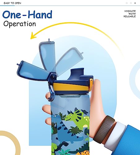 Image of Opard Sports Water Bottles 20 /24 Oz BPA Free Leak Proof Tritan Plastic Bottle Flip Top Kids Water Bottle Fast Flow /Water Bottle with Straw
