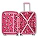 American Tourister Minnie Mouse Carry-On Luggage - Airline Approved, Durable Hardshell with RightHeight Adjustable Handle - Expands 1.5in - Roll Confidentially with Dual 360 Spinner Wheels