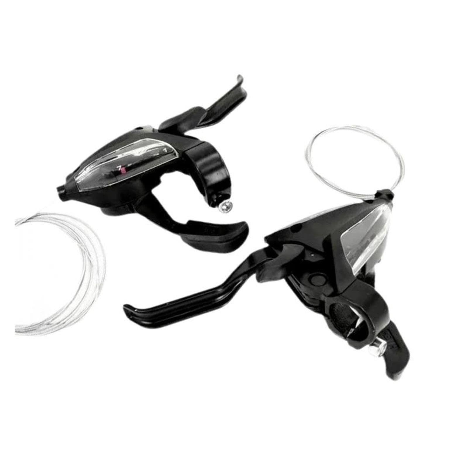 desviador de Bicicleta Varilla Cambio Bicicleta montaña, Palanca Cambios para Dedo 21 integrada, 24 velocidades, 27 Cambio Post