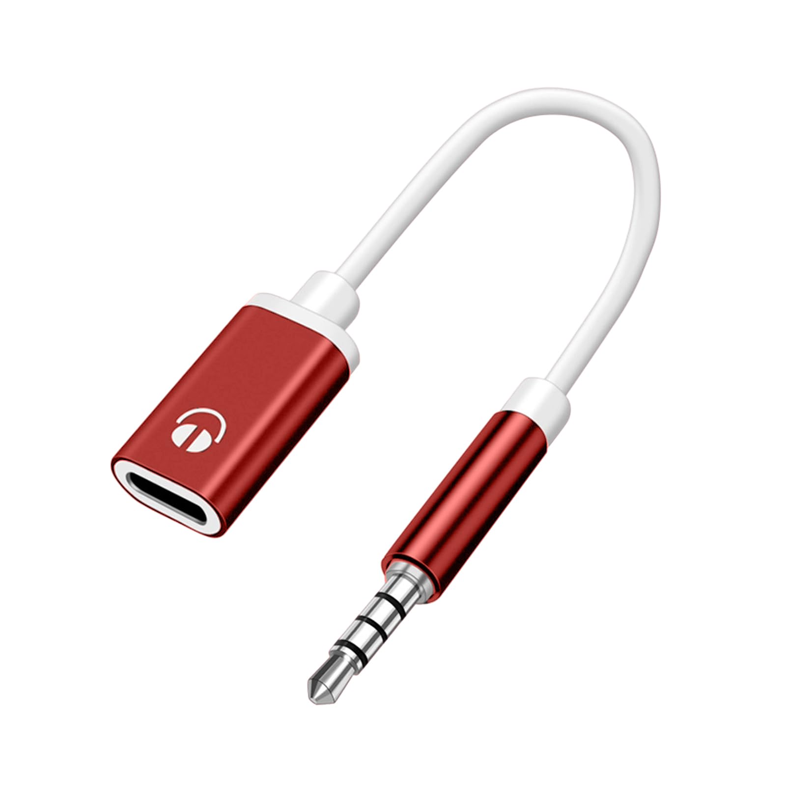 Maxtonser 3.5mm Male to Type C Female Auditory Adapter Cable for Analog Headphones Phones and Tablets Wide Compatibility