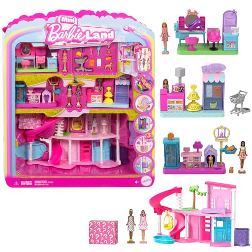 Barbie Mini DreamHouse & Playsets with Dolls - JGL31