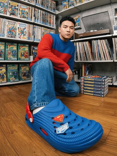 Image of Bacca Bucci Men's Justice League Clogs with Back Strap, Ventilated Upper, Textured EVA Sole, Slip-On Casual Walking Sandals Outdoor Use