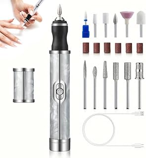 電動爪やすり 人間用爪研ぎ ネイルグラインダー 4スピード 厚い足の爪用 爪磨き 看護 剥離 研磨 エッジの整形(グレー)