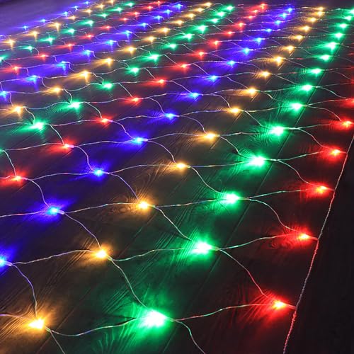 Filet lumineux multicolore 3x2m pour illuminer un mariage ou une fête en plein air