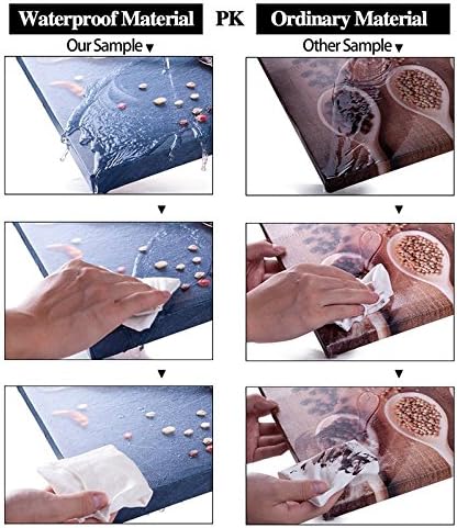 Home Wall Art Dcor of The Hand-Painted Elephant, African Animals Graphic Artwork Painting Print for Wall Decor(Waterproof Artwork, Bracket Mounted Ready to Hang) Blue 32 in x 16 in (1 panel)