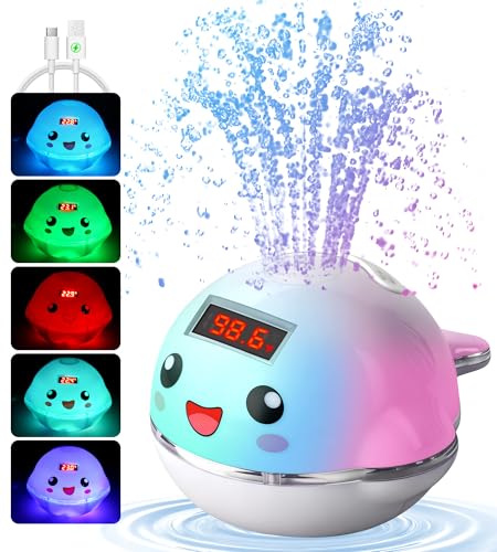 Pircaath Light-Up Whale Bath Toy