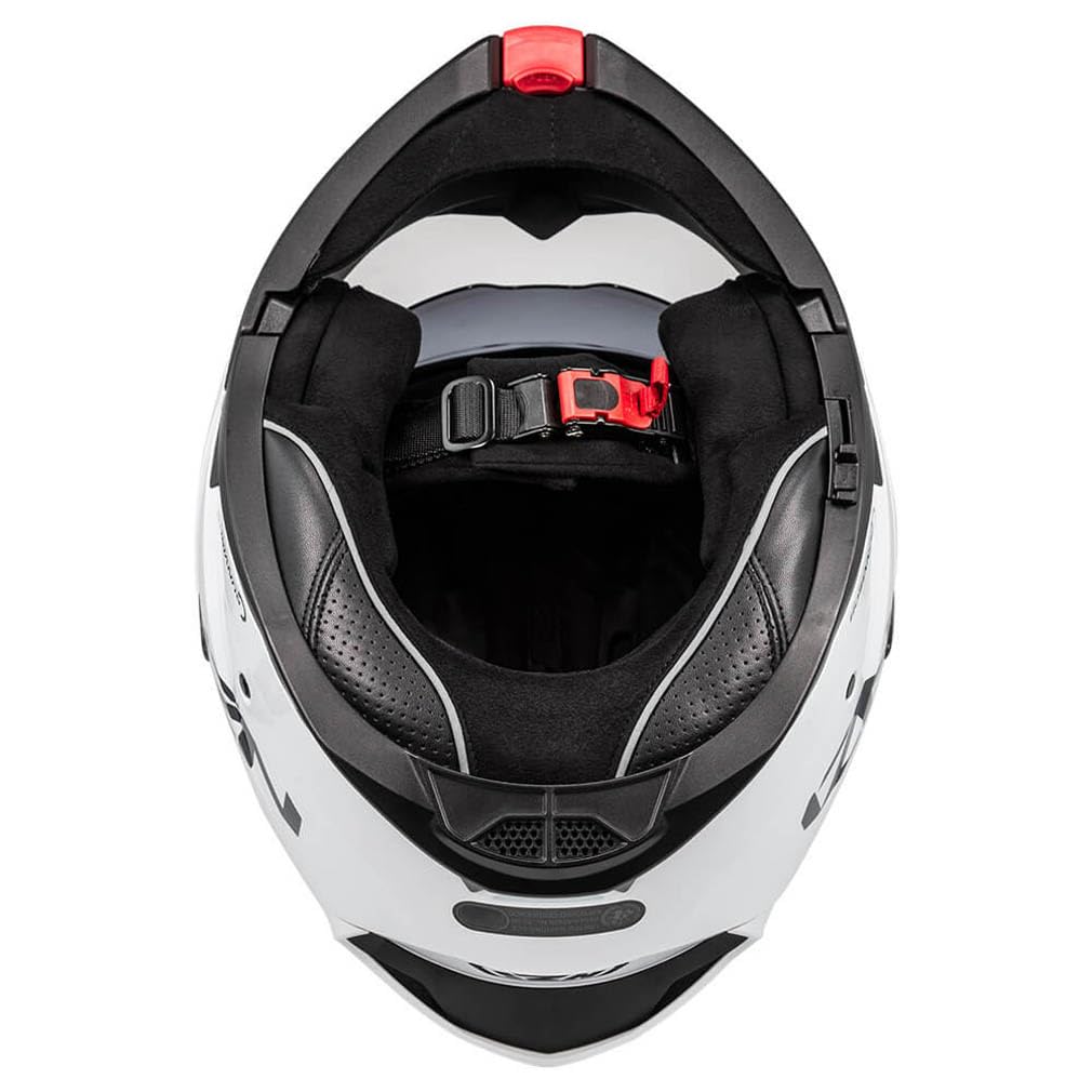 NZI Combi 3 Duo Blanco - Casco de Moto Modular Abatible con Visor Solar - Unisex Hombre y Mujer - Homologado P/J ECE 22.06