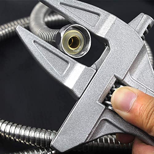 KAIAIWLUO Adjustable Spanner,Adjustable Wrenches 6-68MM Wide Jaw Wrench Aluminum Alloy Bathroom Spanner Shank Plumber Hand Tool for Tightening Loosening Nuts Bolts - Image 3