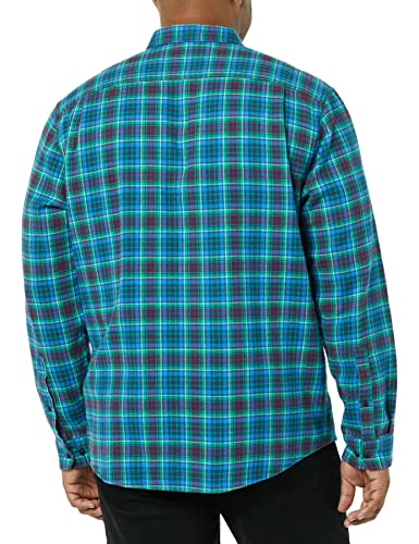 Image of Amazon Essentials Men's Regular Fit Long-Sleeve Flannel Shirt, Soft Brushed Cotton, Lightweight yet Warm