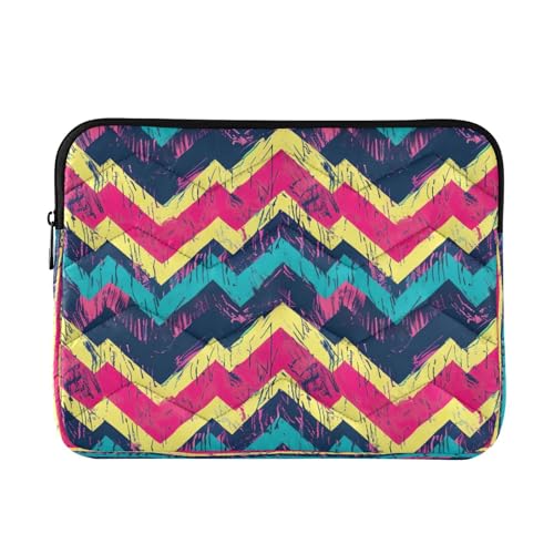 Funda para portátil 13-14 pulgadas con patrón zigzag