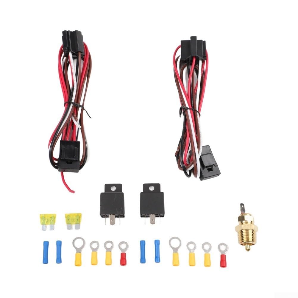 Relé para ventilador eléctrico de coche 12V 40A con sensor de temperatura
