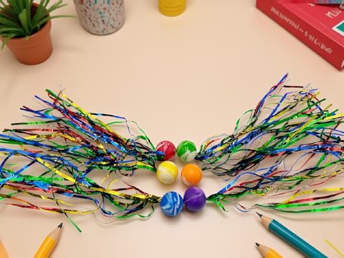 Bolas hinchables de cometa para rellenos de piñata elásticas 6