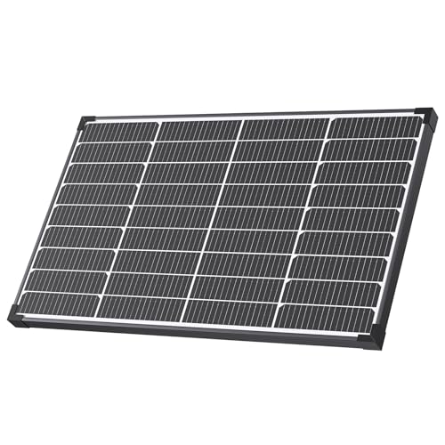 ZOUPW 50 Watt Solar Panel,N-Type 16BB Solar Panel 50W for 12V Battery,25% High Efficiency Monocrystalline PV Module IP68 Waterproof for RV Camper Marine Rooftop Off-Grid Systems (Black)