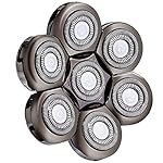 AidallsWellup 7D Replacement Shaver Head for Electric Head Shaver, Men's 5-in-1 Electric Shaver Replacement Head, 7…
