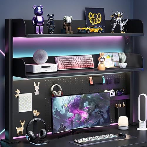 Klemm-Schreibtisch-Organizer-Regal – vielseitiges Regalsystem für Büro- und Gaming-Schreibtische, kompatibel mit verschiedenen Arbeitsplätzen und Stecktafel-Zubehör, maximiert Platz und Effizienz