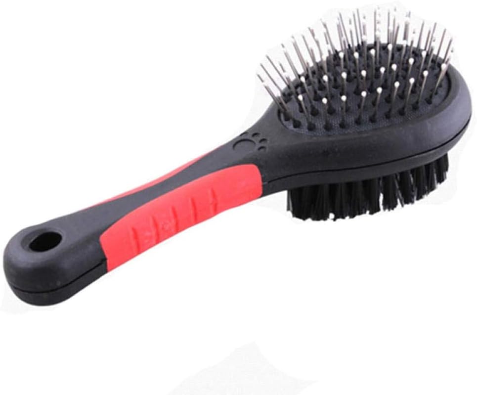 Pet Comb Double Faced Pet Dog Comb Long Hair Brush Plastic Handle Puppy Cat Massage Bath Brush Multifunction Pet Grooming Tool 2Pcs