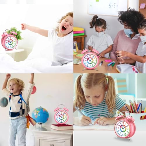 Peakeep Loud Twin-Bell Teaching Clock