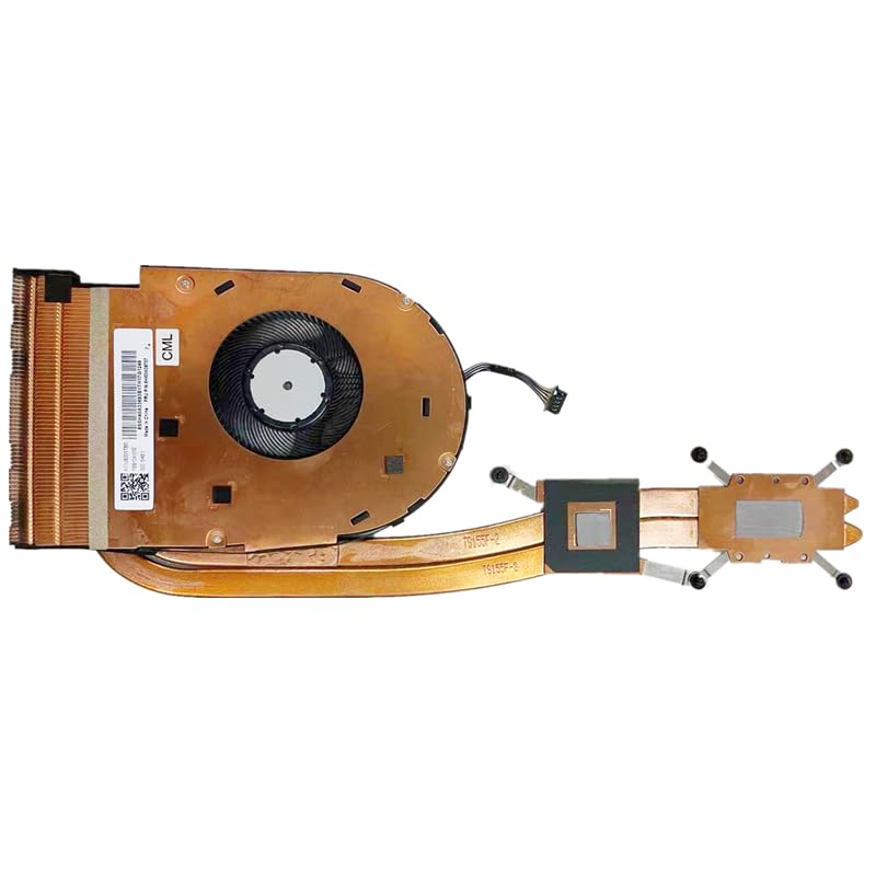 DC5V GPU Cooling Fan with Heatsink Replacement for Lenovo ThinkPad T15 Gen 1 Laptop 01YU193 01YU192 5H40W36706 5H40W36707