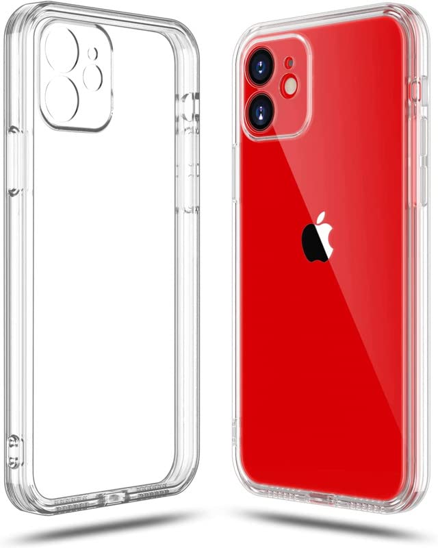 Elica Plastic Crystal Clear Solid Hard Transparent Case For Iphone