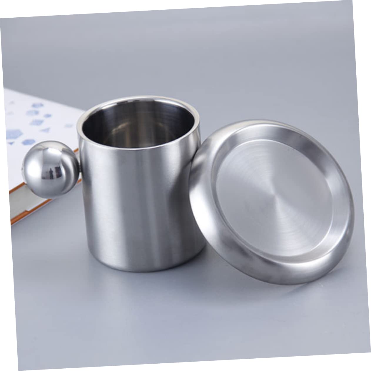 2 Stück Doppelwandiger Becher Aus Edelstahl Trinken Mit Tassen Wasser Campingbecher Aus Edelstahl Rostfreie Tasse Tragbarer Trinkbecher Lagerbecher Lagerpokal Rostfreier Stahl