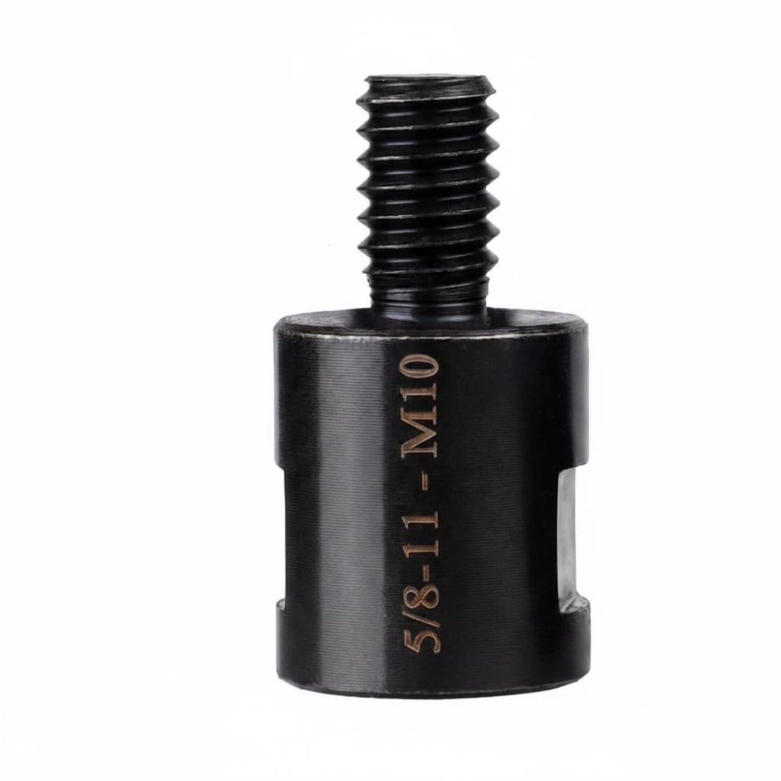 Metal Male Thread Adapter Black Threaded Cylindrical Grinder Converter Machined Finish, 2-Pk 5-8-11 To M10 | Home Improvement &-image-32