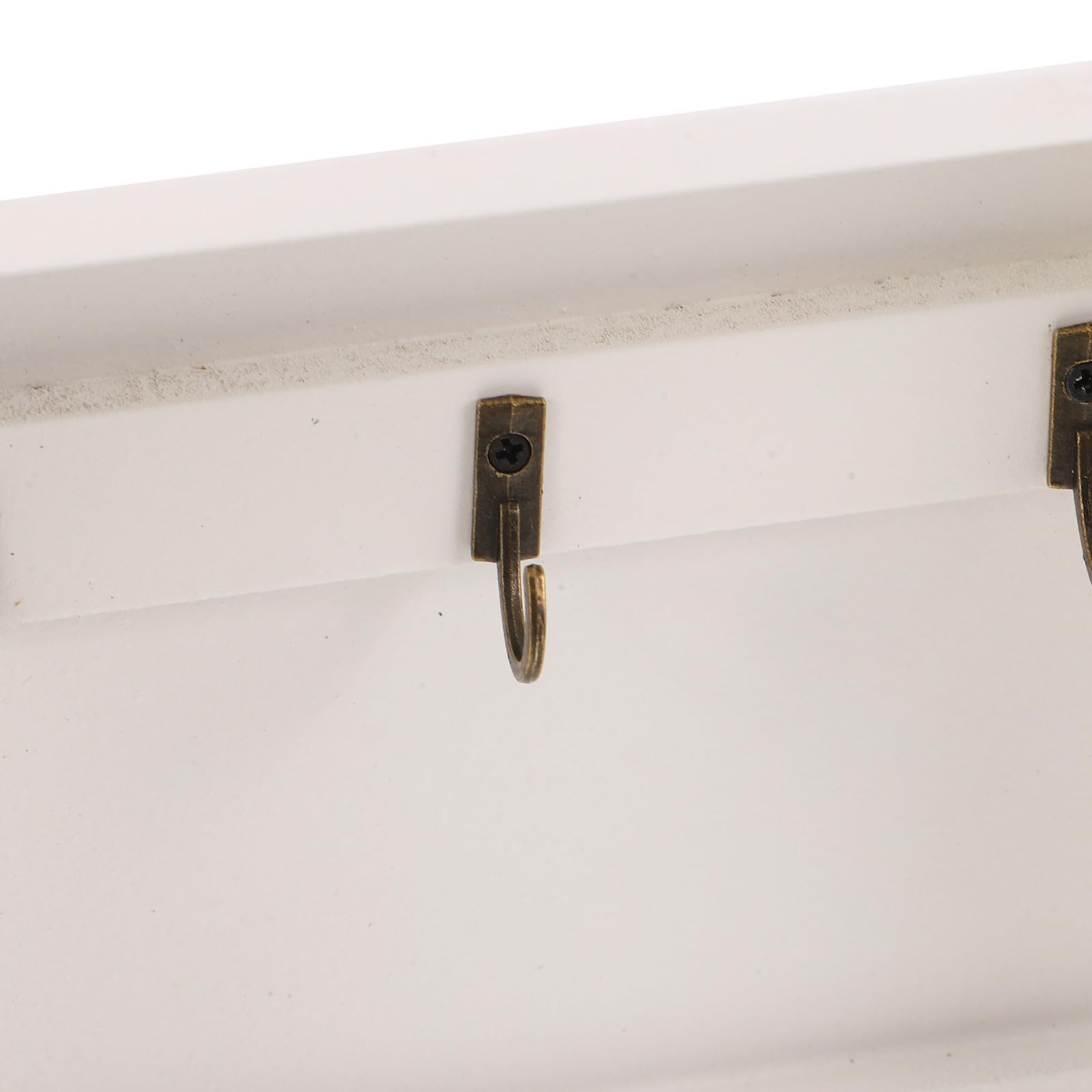 Luxshiny Armario de Llaves de Madera Rústica Negro, Organizador Colgante para Pared con Cerradura, Caja de Almacenamiento para Entrada y Oficina, Llavero de Pared Decorativo y Funcional