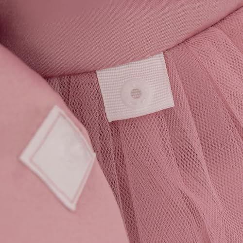 Toddler Girls Sparkly Tulle Party Dress with Flower Applique Ruffled Sleeves and Skirt for Birthday or Special4