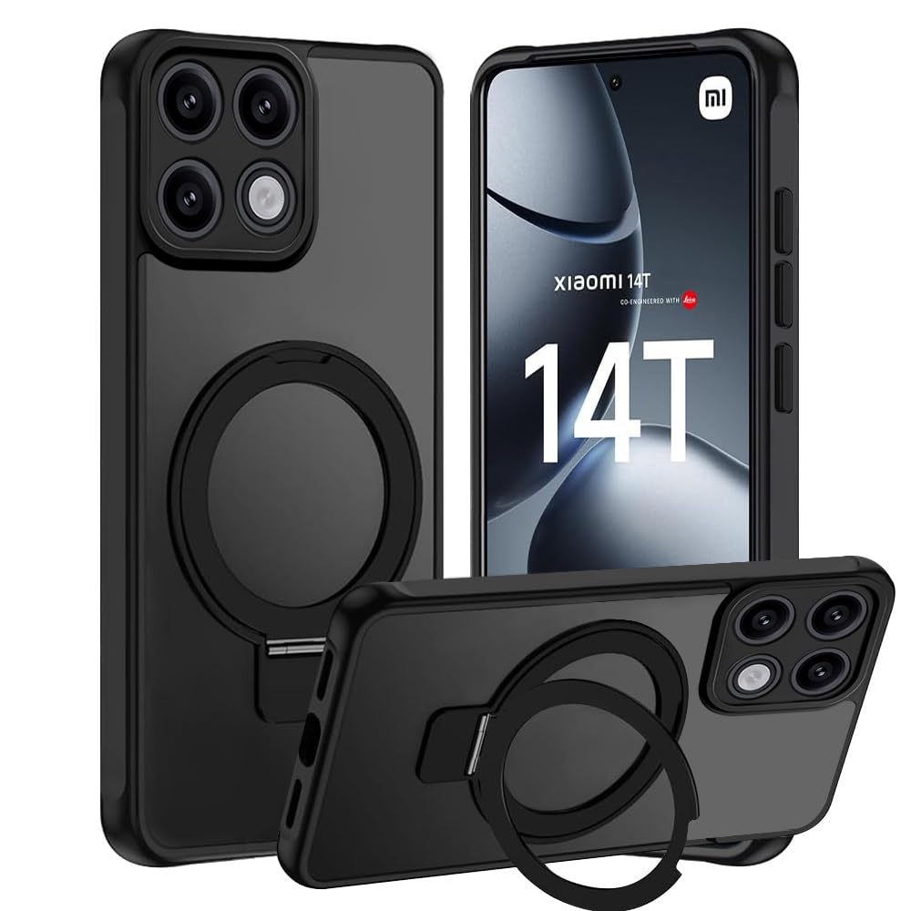 Per Xiaomi 14T Pro custodia magnetica placcatura di lusso Airbag