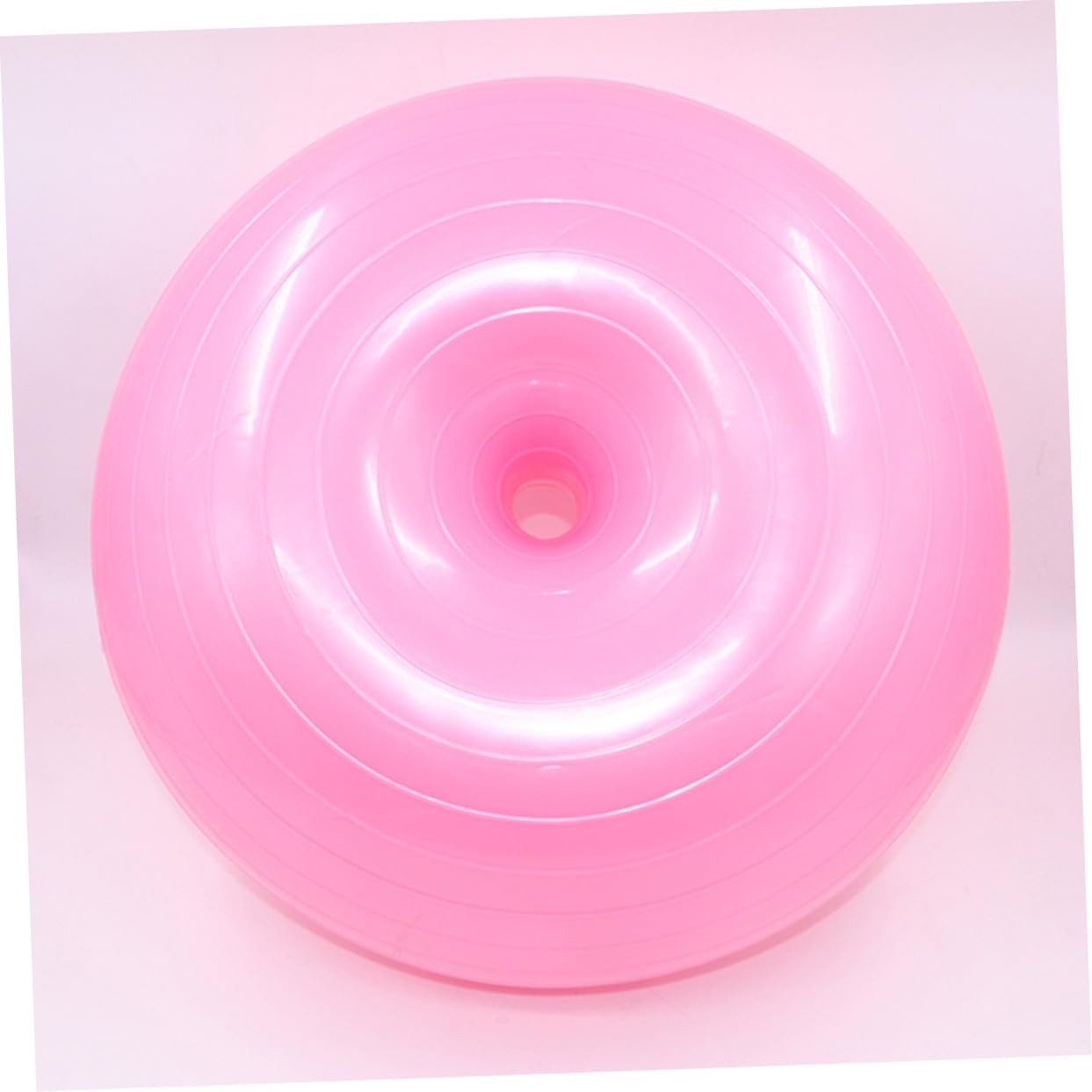 Gatuida Donut Gymnastikball in Rosa, Anti Burst PVC mit Luftpumpe für Yoga