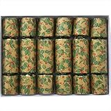 Winter Holly Christmas Party Favors, set of six 10-inch party favors with tissue crown, motto, and small handy, household gift enclosed