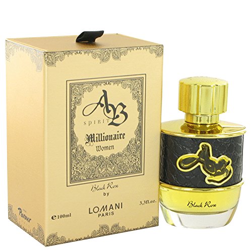 Lomani Ab Spirit Millionaire Black Rose 3.3 oz Eau De Parfum Spray for Women by Lomani