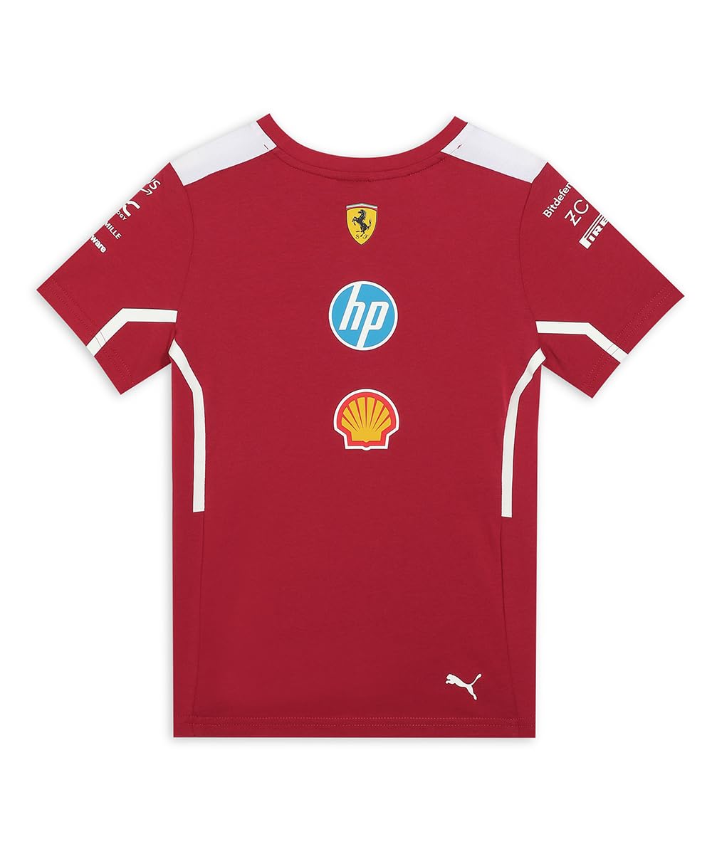PUMA Scuderia Ferrari F1 Maglietta Squadra Bambino 2025 - Rosso