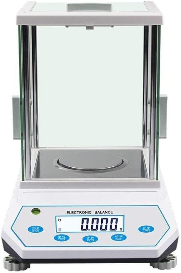 Bilancia Elettronica Digitale analitica da Laboratorio ad Alta precisione per pesatura e conteggio Industriale di Gioielli scientifici in Oro con Parabrezza