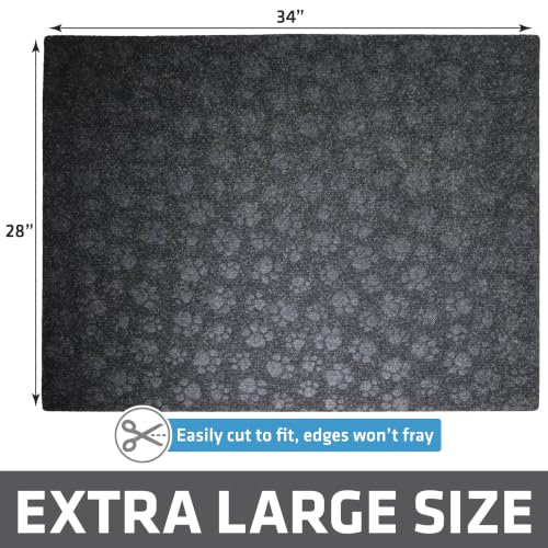 Image of Drymate Cat Litter Box Mat, Litter Trapping Mat, Black, 28x34 XL