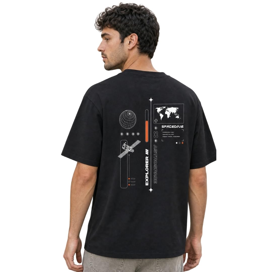 nobero Men's Cotton Oversized Fit T-Shirt-picture-52