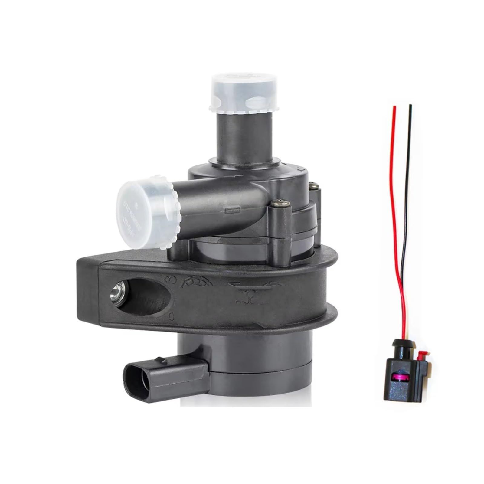 Bomba de Agua Motor 12V Bomba Agua Refrigeración Coche Accesorios Eléctricos Auxiliares Adicionales Compatible Con Para Passat Para B5 B6 OEM 1K0965561J(Water Pump Cable)