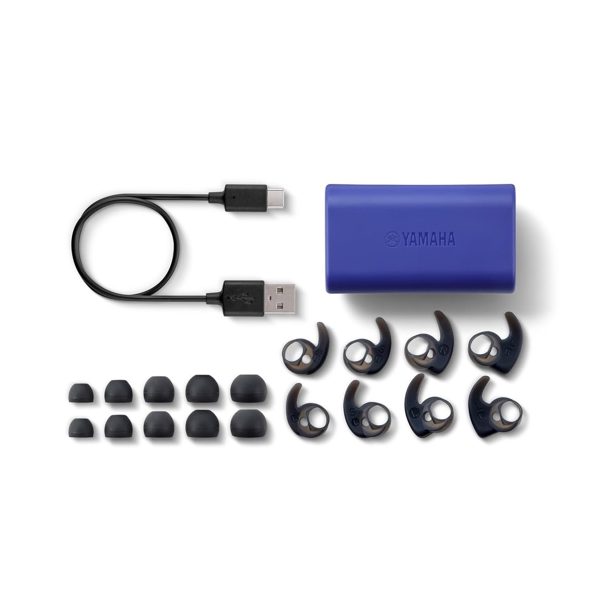 YAMAHA TW-ES5A True Wireless イヤフォン Yamaha TW-ES5A True Wireless Sport Earbuds com Bluetooth 5.2, IPX7